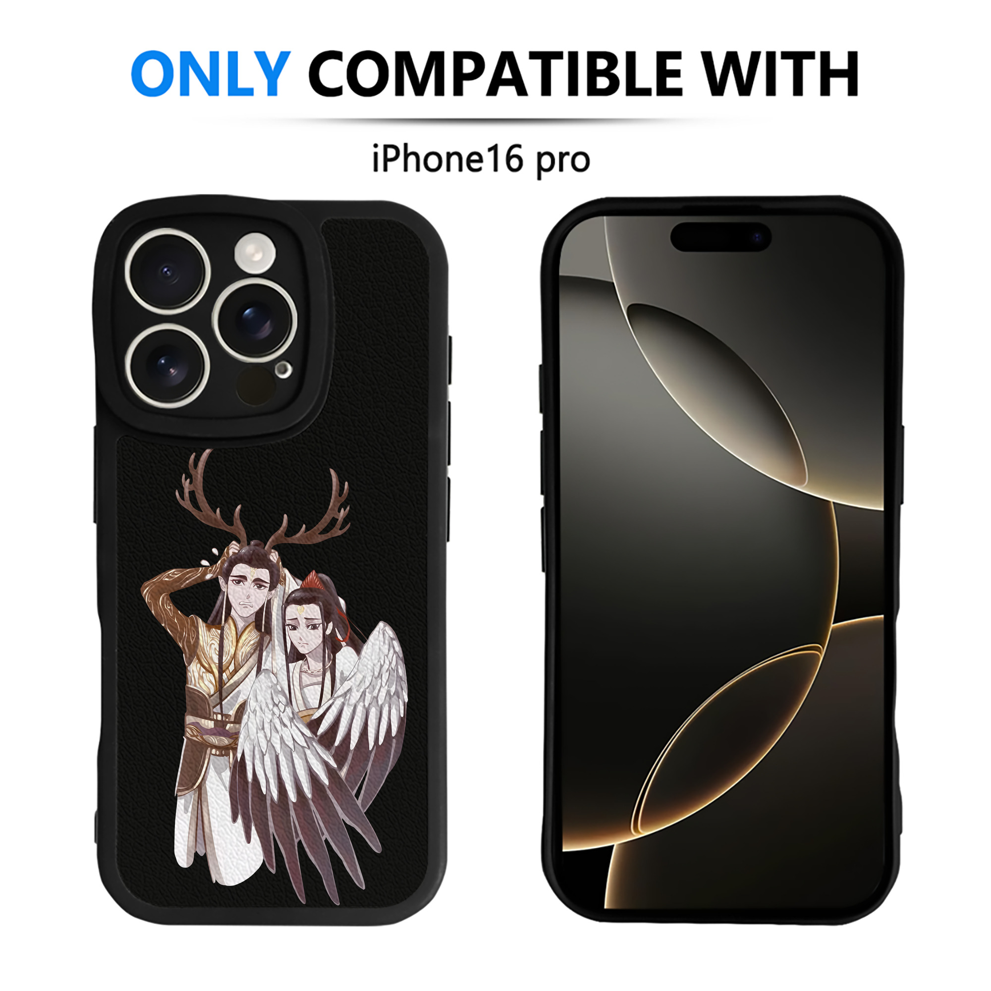 （画像用） Ne Zha 2 ナタ 魔童の大暴れ 【iPhone 16シリーズ対応】シリコンスマホケース（レザー調） 材質：シリコン